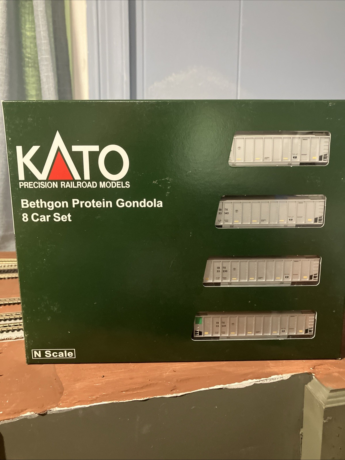 N Scale Kato 106-4653 Bethgon Protein Gondola 8 Car Set SBTX.