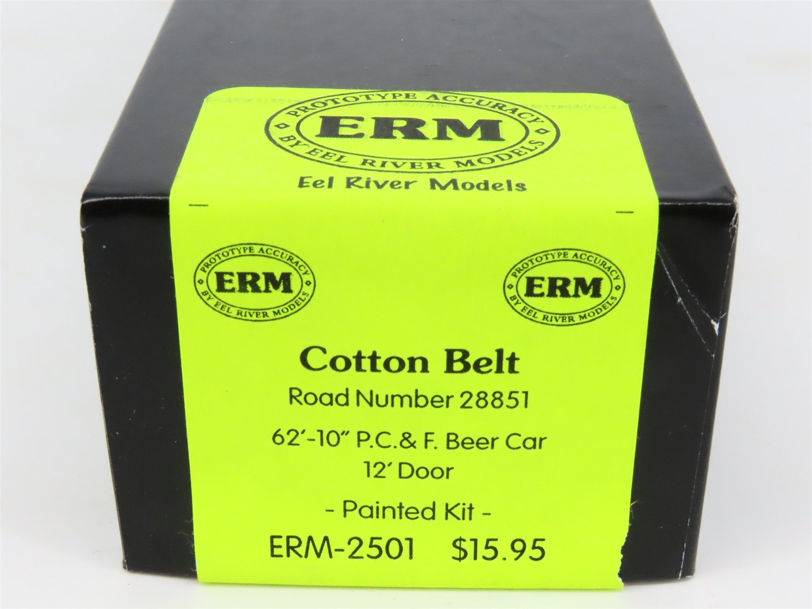 HO Scale Eel River Models Kit ERM-2501 SSW Cotton Belt 62′ 10″ Box Car #28851