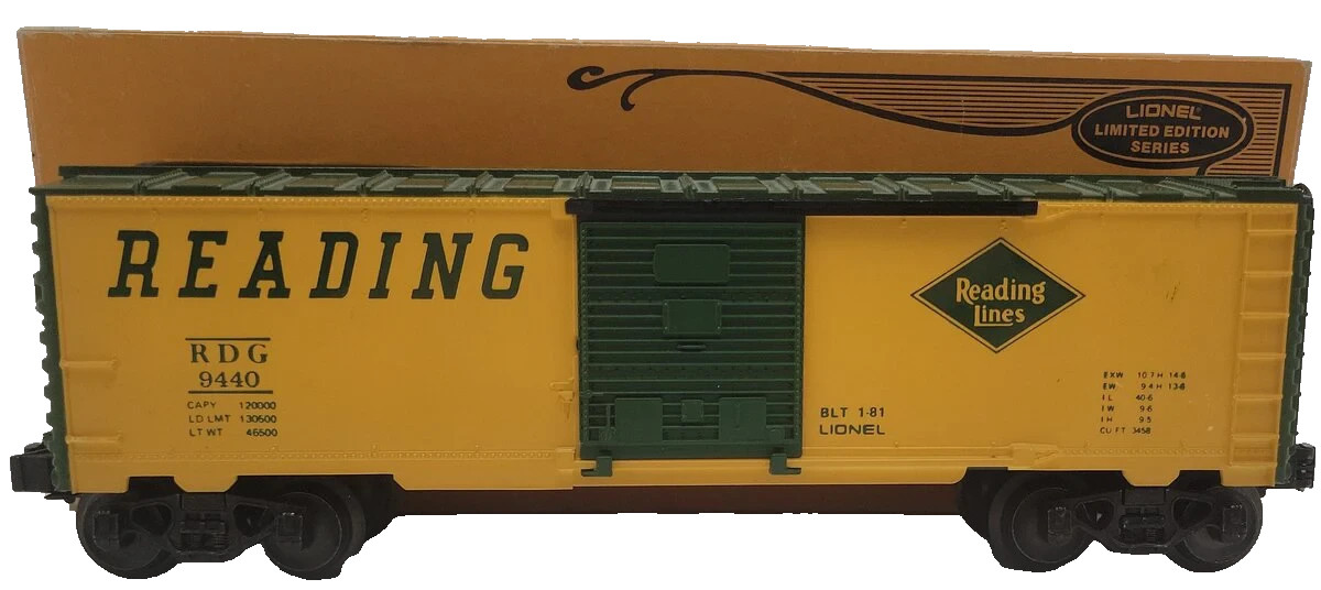 Lionel 9440 Reading Boxcar Lionel Limited Edition New