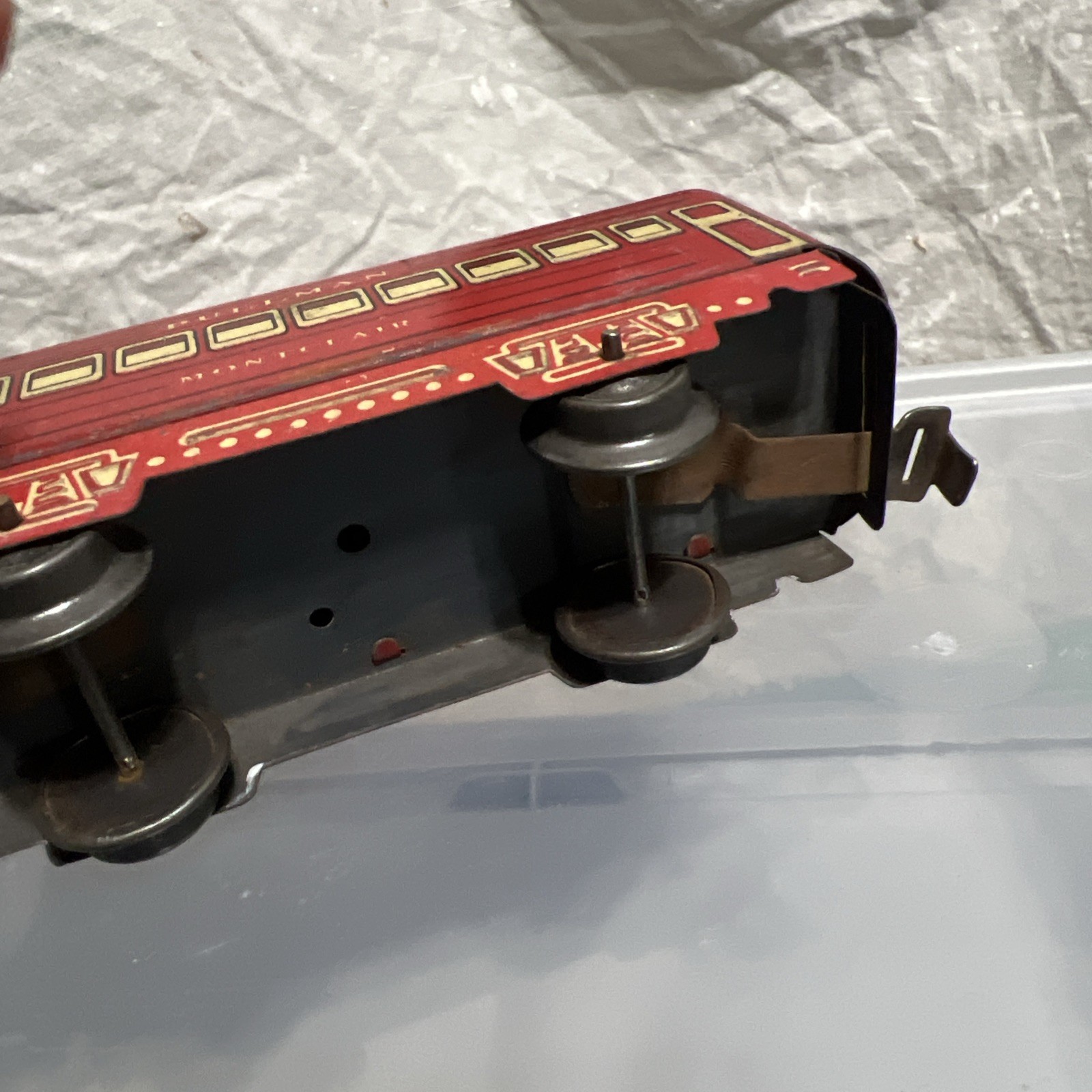 Marx Train Vintage Pullman 6″ Montclair Passenger Coach Red Frame O Gauge #2