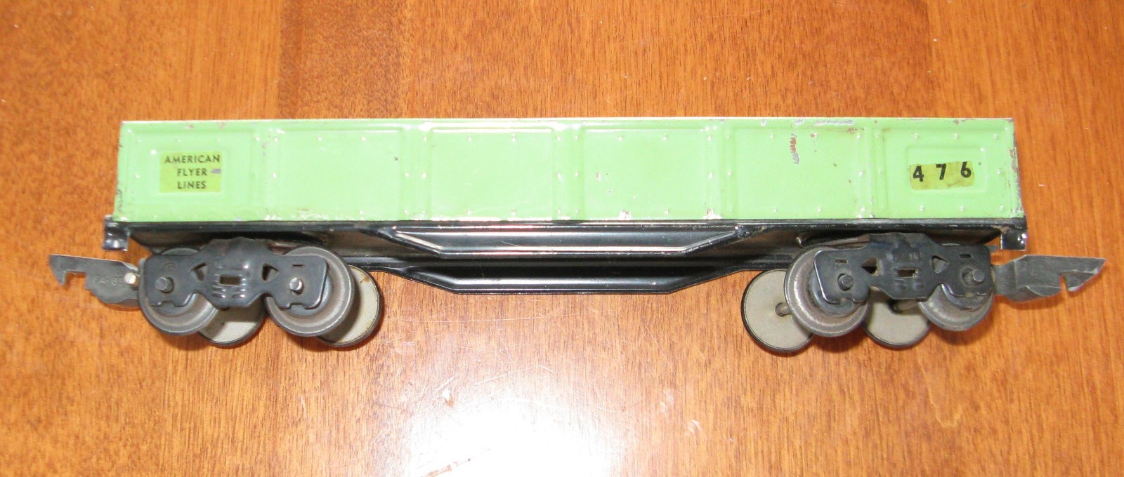 American Flyer No.476 Gondola–Prewar O Gauge Green