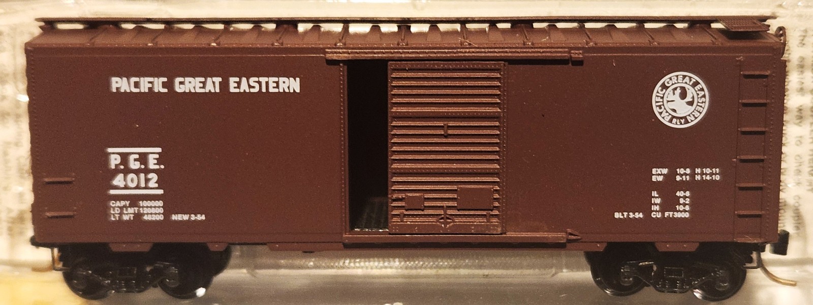 N Kadee Micro Trains MTL 20970 Pacific Great Eastern PGE 4012 Box Car / NIB / Q7