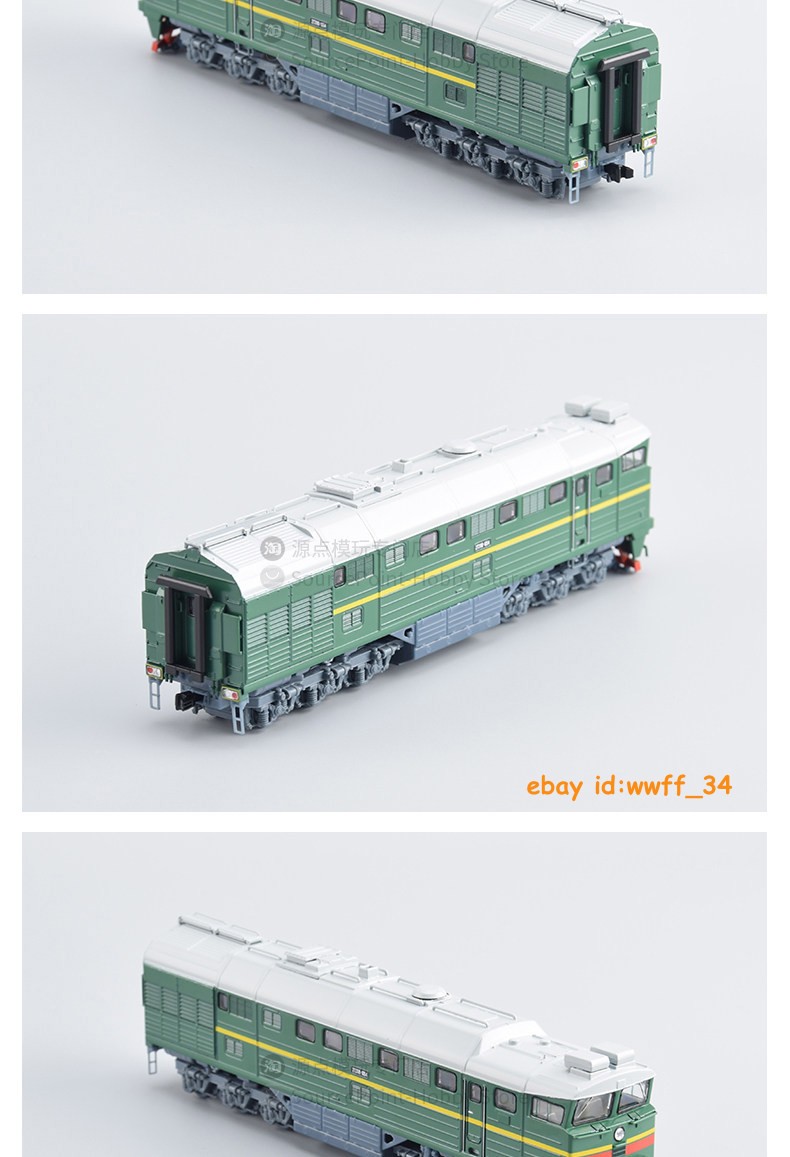 1/87 HO Ratio Soviet Union Russia 2TE116 Diesel Heavy-duty Freight Train Model