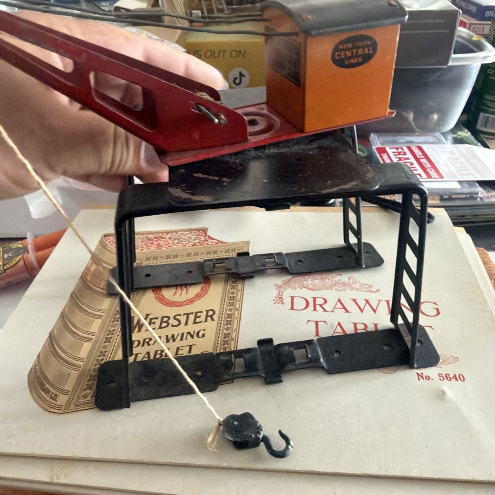 Marx O NYC New York Central Lines Gantry Crane Pressed Steel 1950’s Really Nice