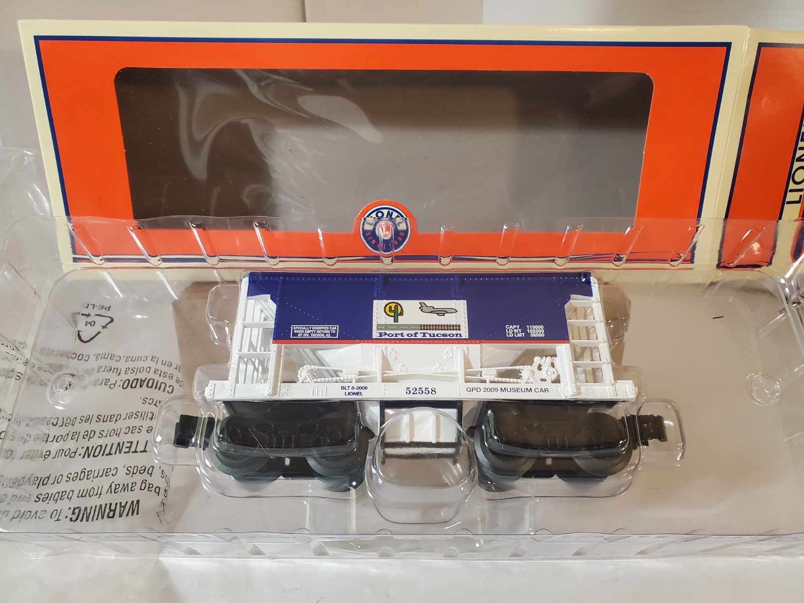 Lionel 6-52558 TTOM Gadsden Pacific Ore Car w/ Load Port of Tucson 2009 NEW OB