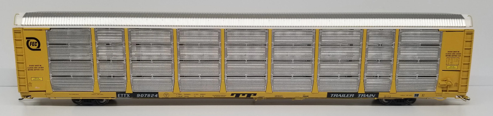 PRAIRIE SHADOWS HO Autorack Portec Rack, P/S Flat, Rave 1 Doors, FEC TT