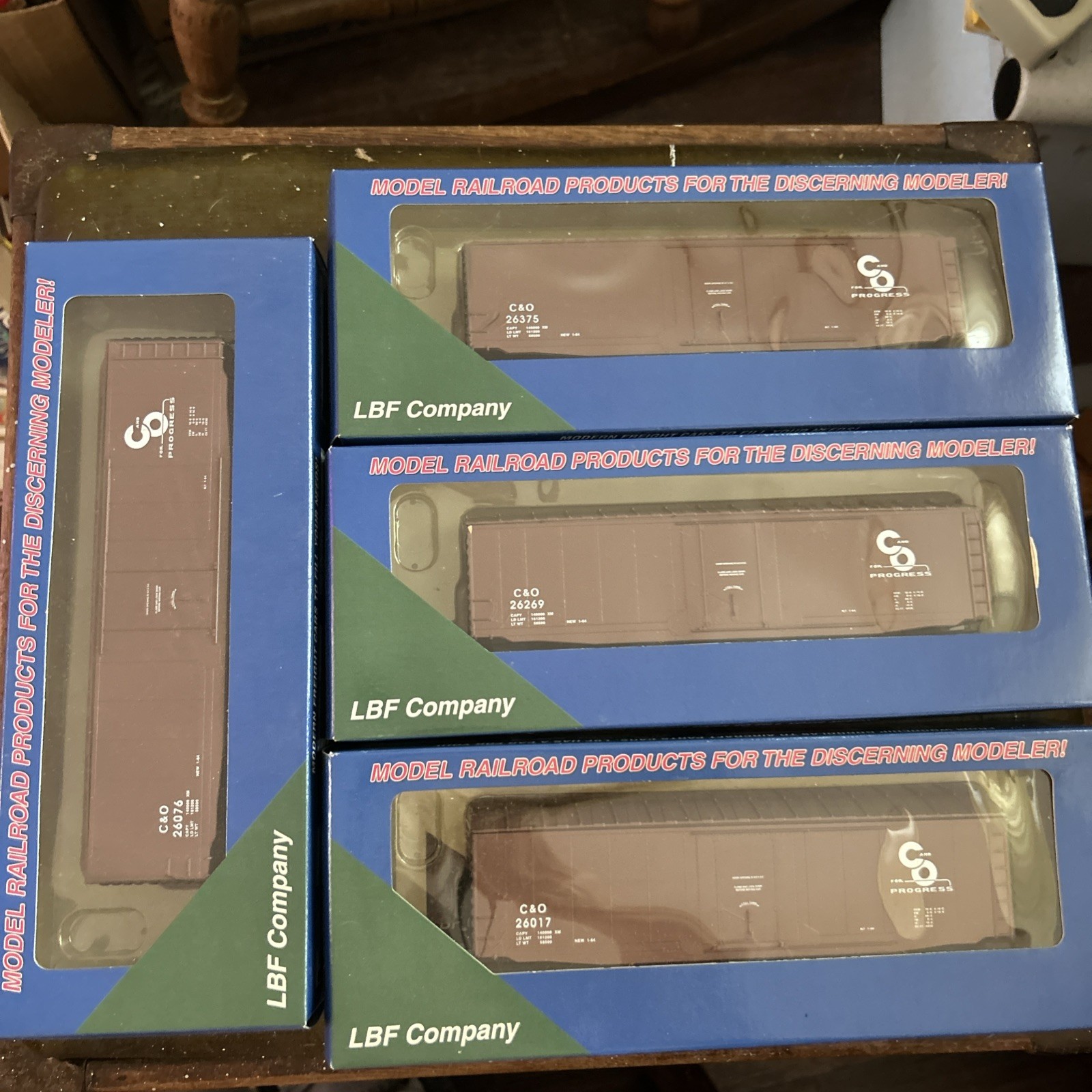 HO-Scale LBF C And O Freight Set Of 4. New