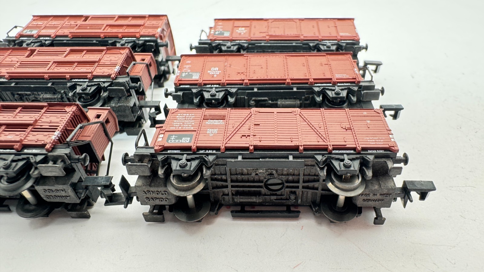 Arnold N 4275 4281 4408 storage car used Freight cars DR DRG 6 pieces #MEL4#