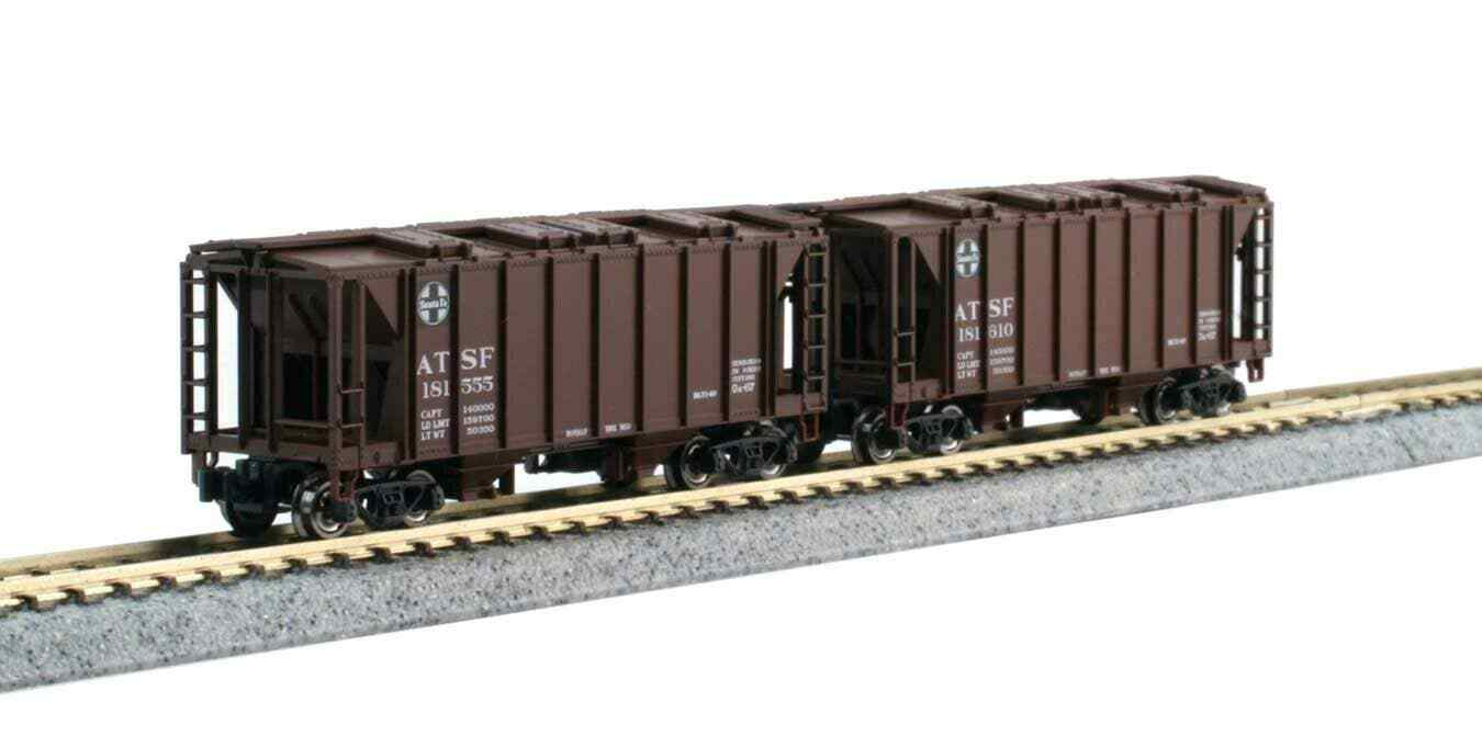 Kato N ACF 2-Bay Covered Hopper pkg(8) Ready-to-Run 2 Each of 4 Roadname 1064700