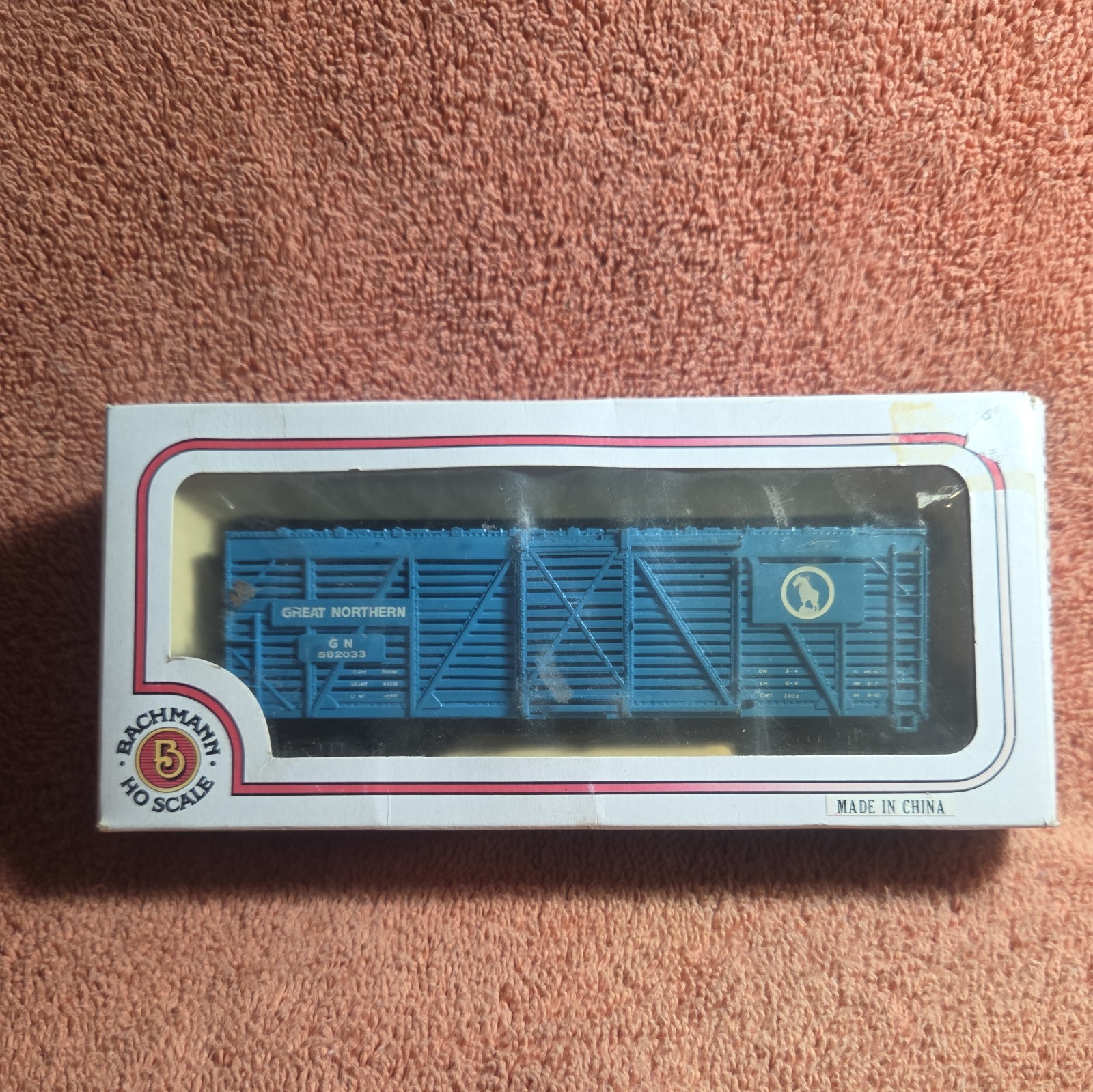 BACHMANN HO Scale Great Northern Stock Cattle Car 582033 Vintage