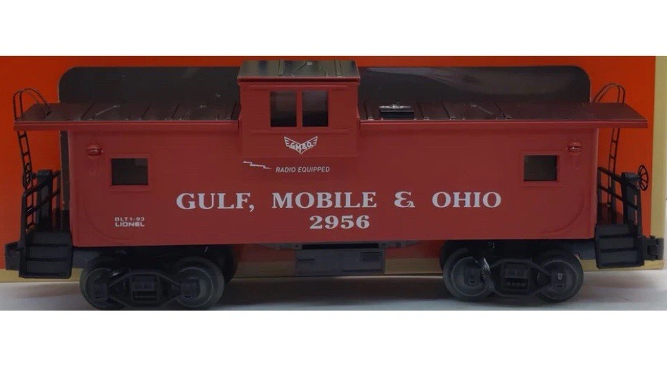 LIONEL GULF, MOBILE & OHIO EXTENDED VISION CABOOSE 6-19721 GM&O