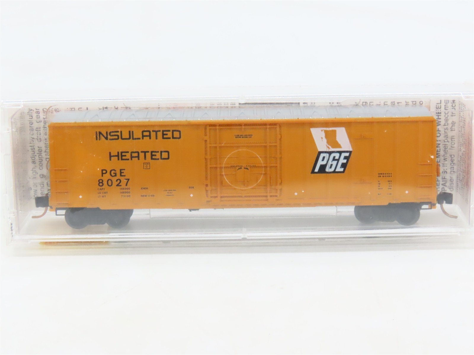 N Scale Micro-Trains MTL 27280 PGE Pacific Great Eastern 50′ Box Car #8027
