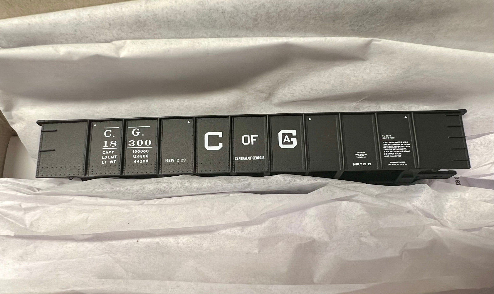 Accurail HO #81731 Central of Georgia (41′ Steel Gondola #18300) Plastic Kit
