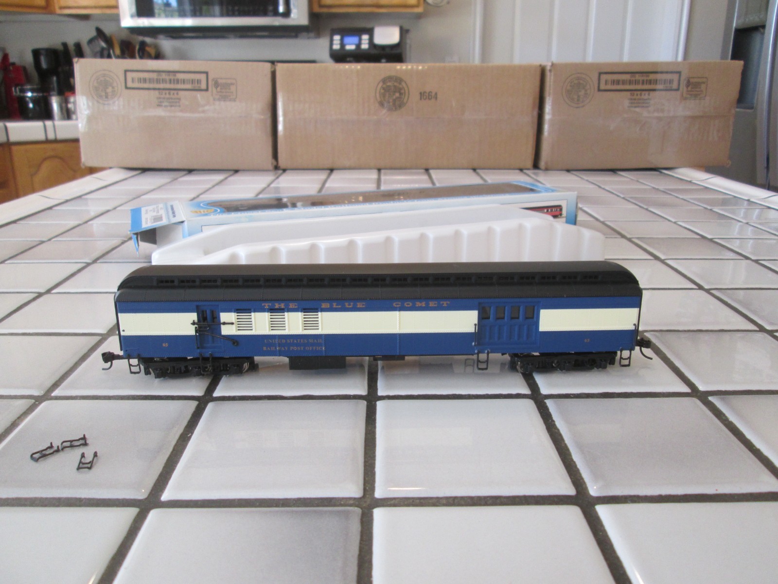IHC CENTRAL OF NEW JERSEY BLUE COMET PASSENGER BPO CAR HO SCALE