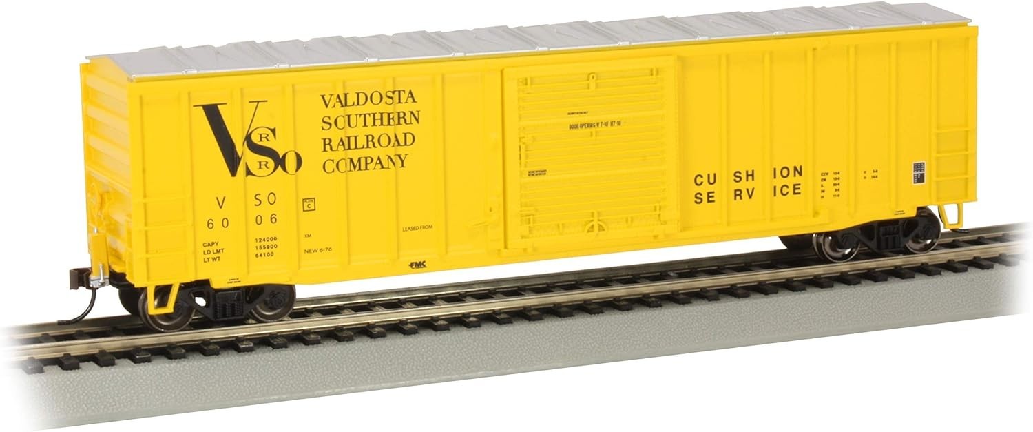 Bachmann 14909 HO Valdosta Southern 50′ Outside Braced Box Car with FRED #6006