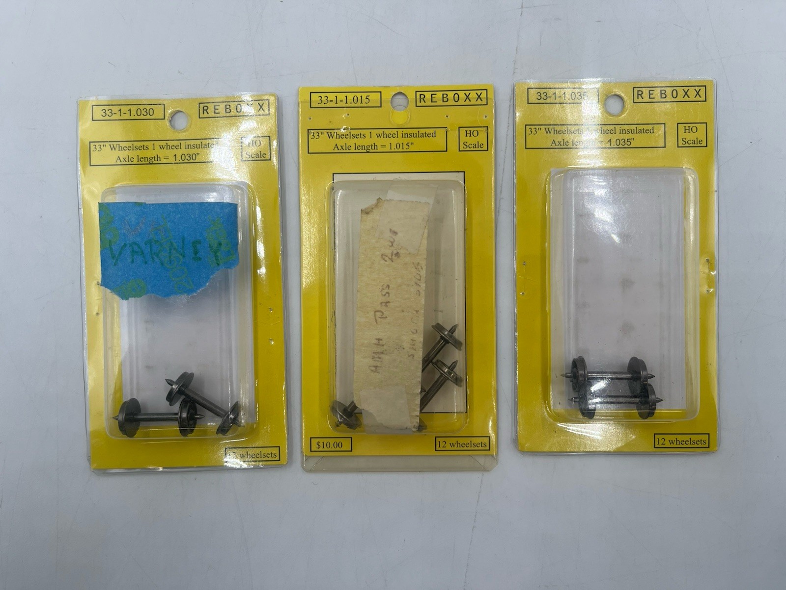 Ho Scale Reboxx Lot Of Various Wheelsets