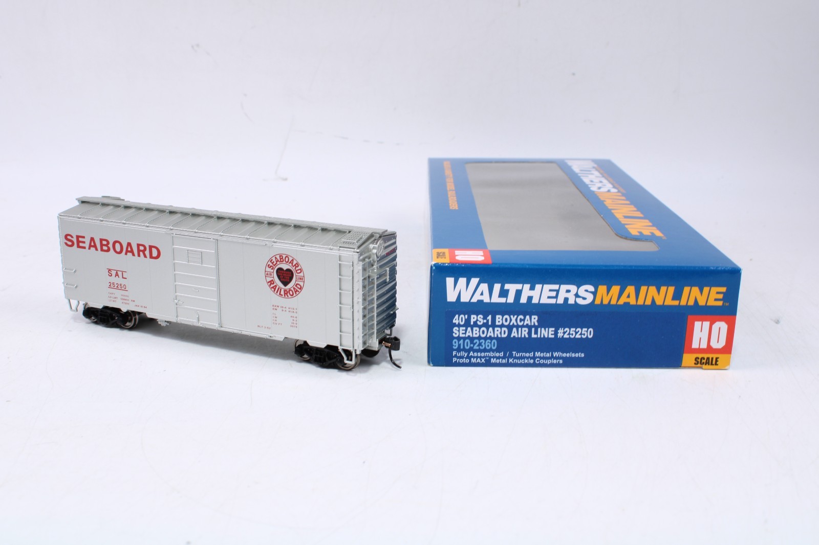 Walthers 910-2360 HO 40′ PS-1 Boxcar Seaboard Air Line #25250