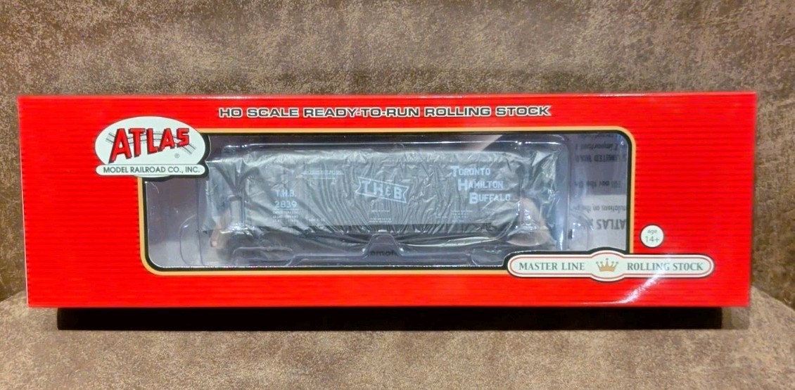 Atlas 20007169 HO Toronto, Hamilton & Buffalo Slab Side Covered Hopper #2839 NIB