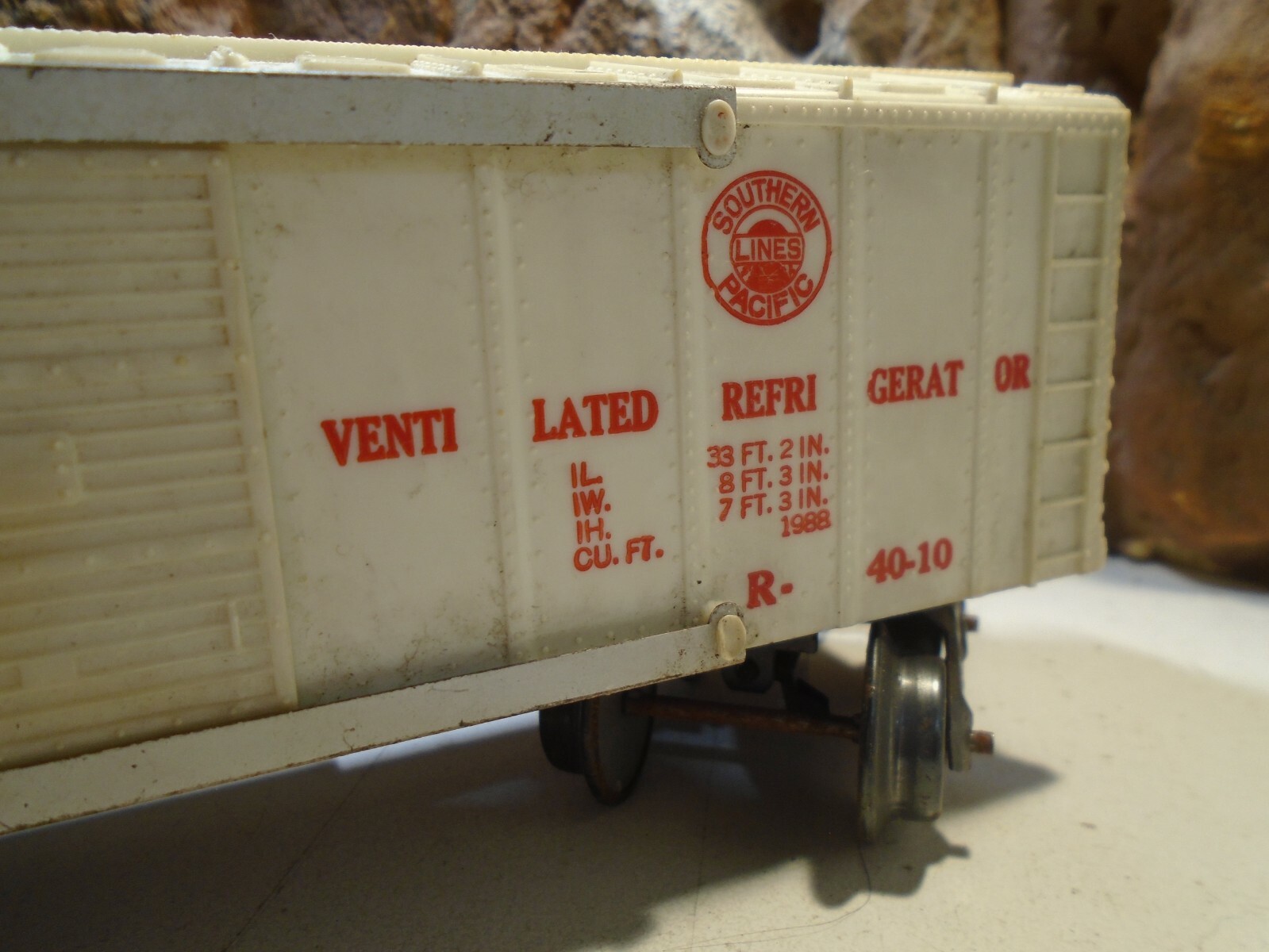 MARX 027 GAUGE PACIFIC FRUIT EXPRESS SLIDING DOOR REEFER PFE 43461 5-71-5