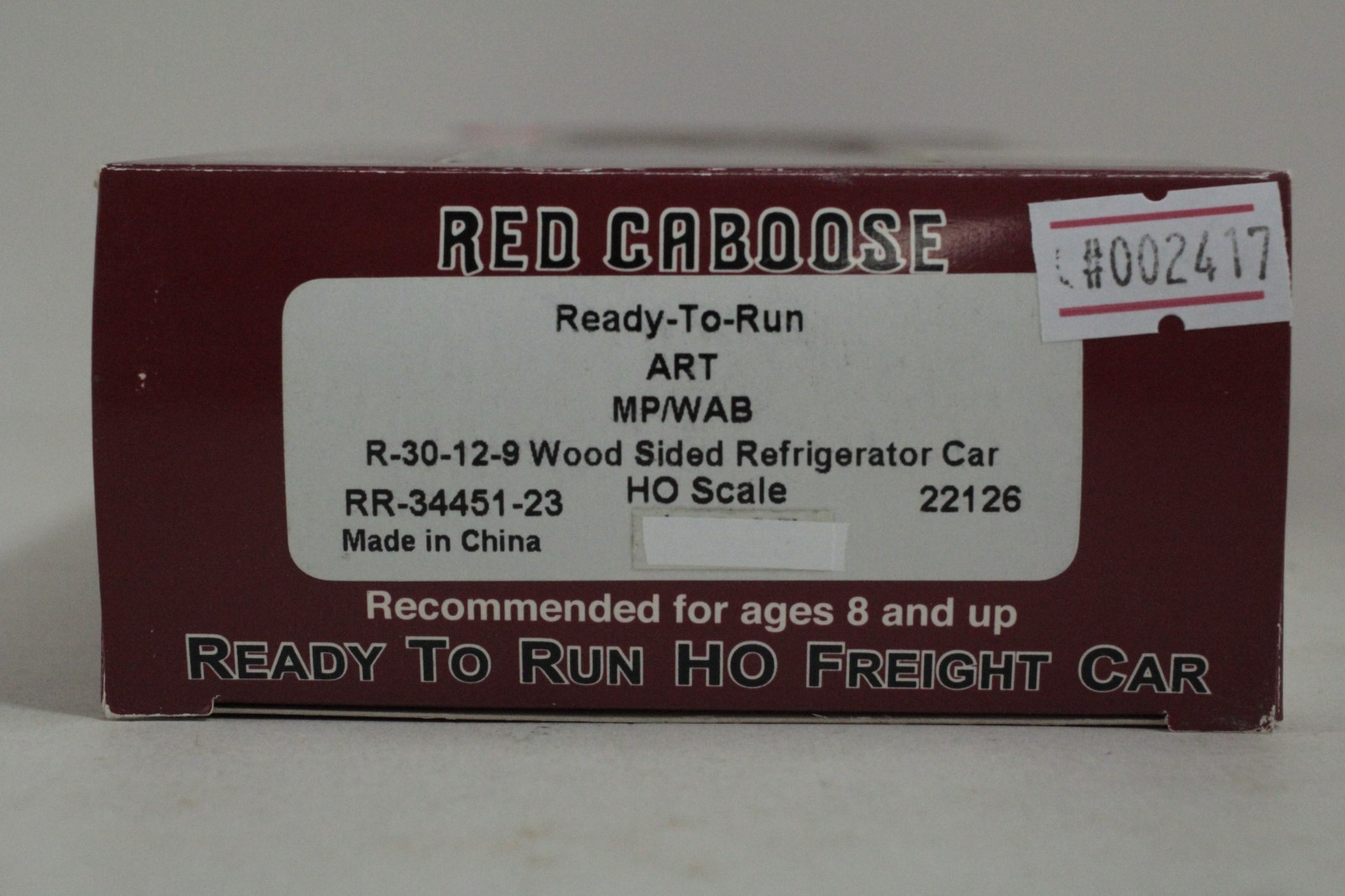 Red Caboose HO Scale American Refrigerator Transit ART #22126 Wood Reefer