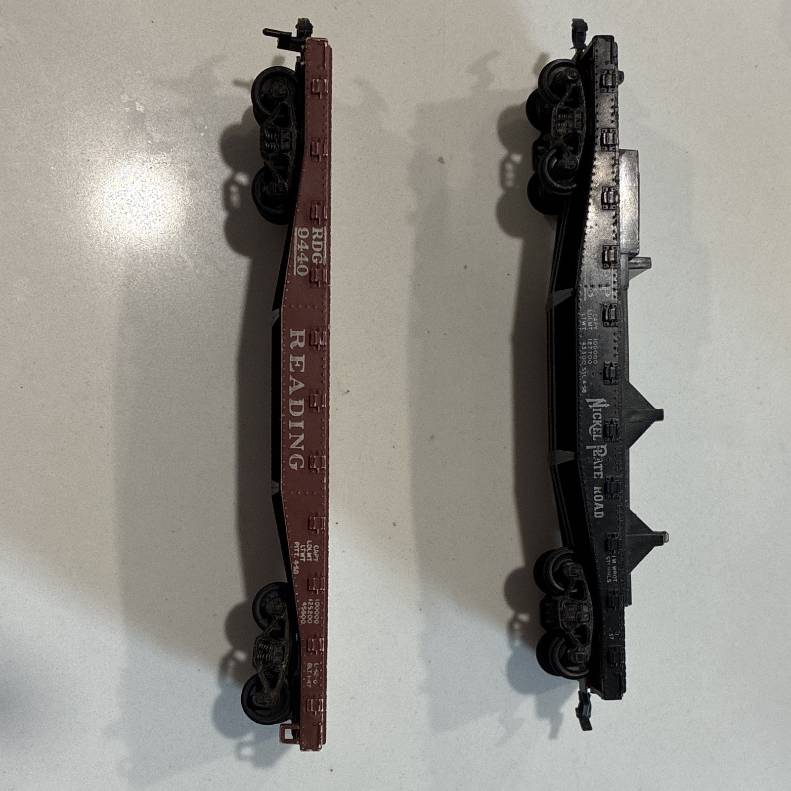 O Gauge 3-Rail Hopper Cars NKP 1958 Reading RDG 9440 Black Brown