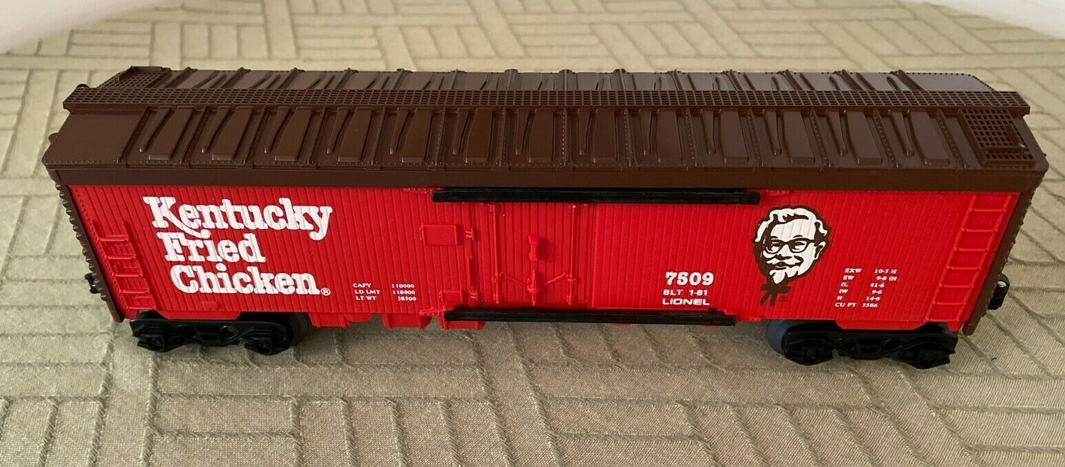 VINTAGE LIONEL 6-7509 KFC REEFER, 0/027, 1981, NEW IN BOX