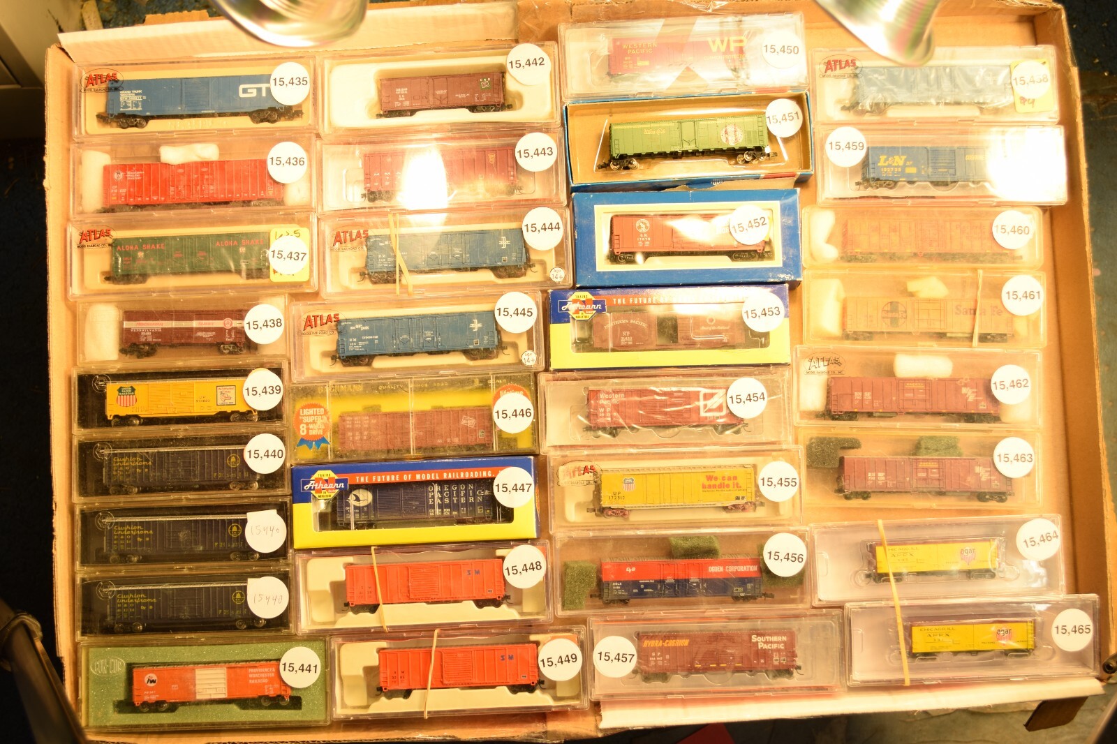 N Scale BOX CAR UP GN SF ATSF PFE WP BNSF SM MILW OP&E cars sold individually,
