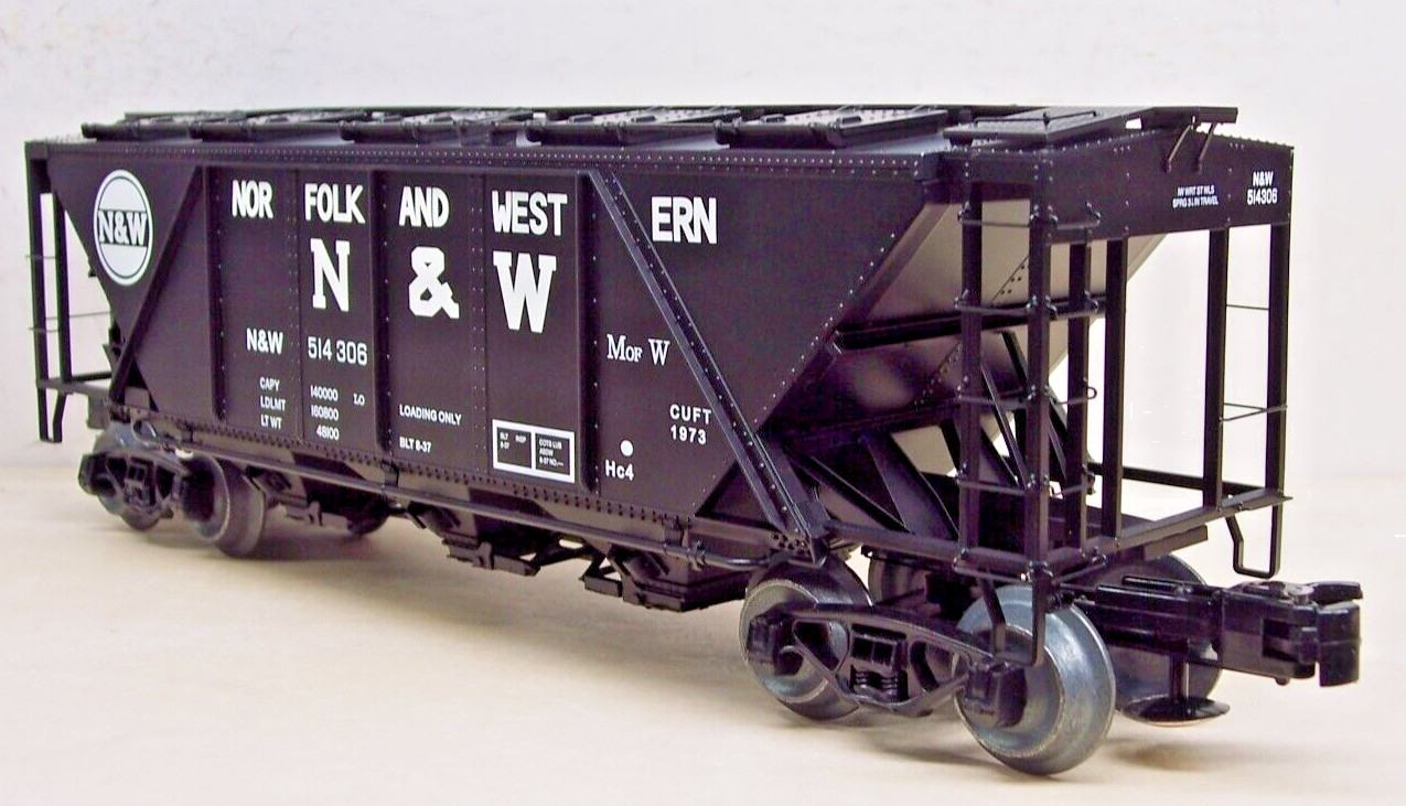 WEAVER O SCALE GOLD EDITION N&W NORFOLK & WESTERN H30 COVERED HOPPER 3 RAIL