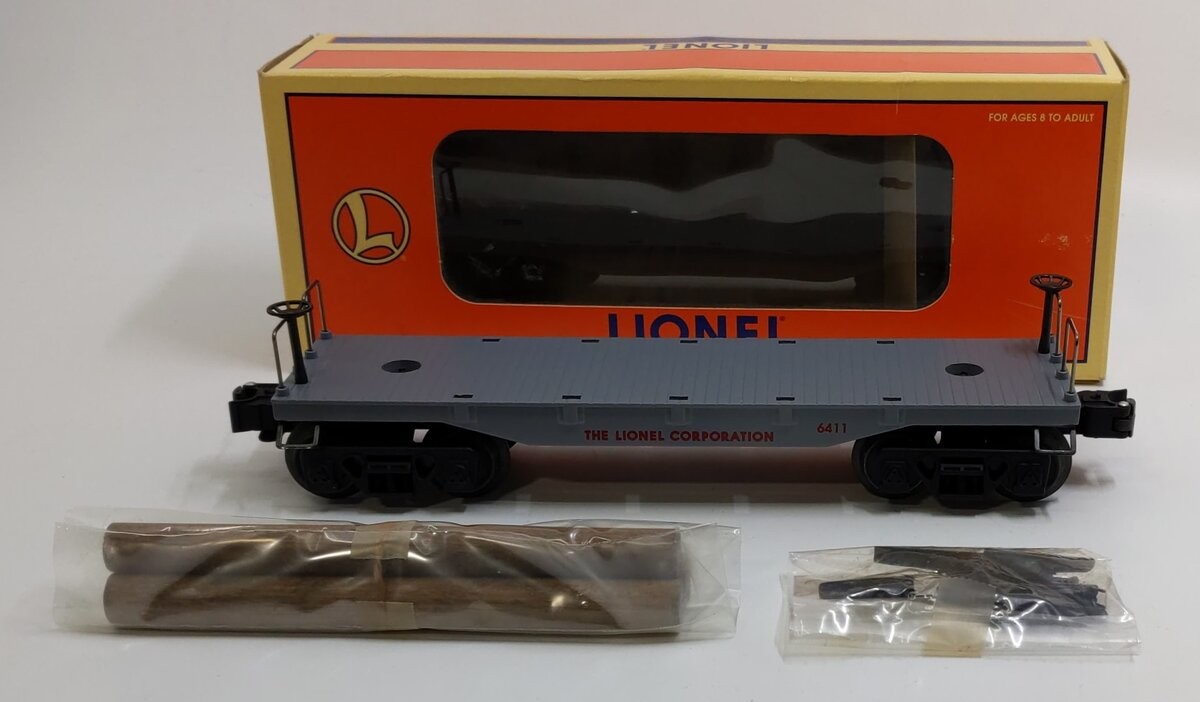 Lionel 6-16963 O Lionel Corporation Flatcar with Log Load #6411 LN/Box