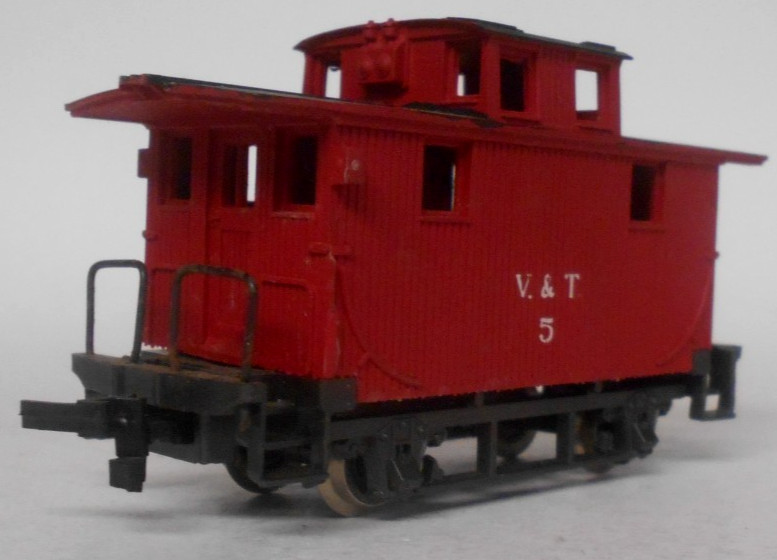 AHM Rivarossi HO Scale #6251 Old Time Wood Caboose V & T Railroad #5