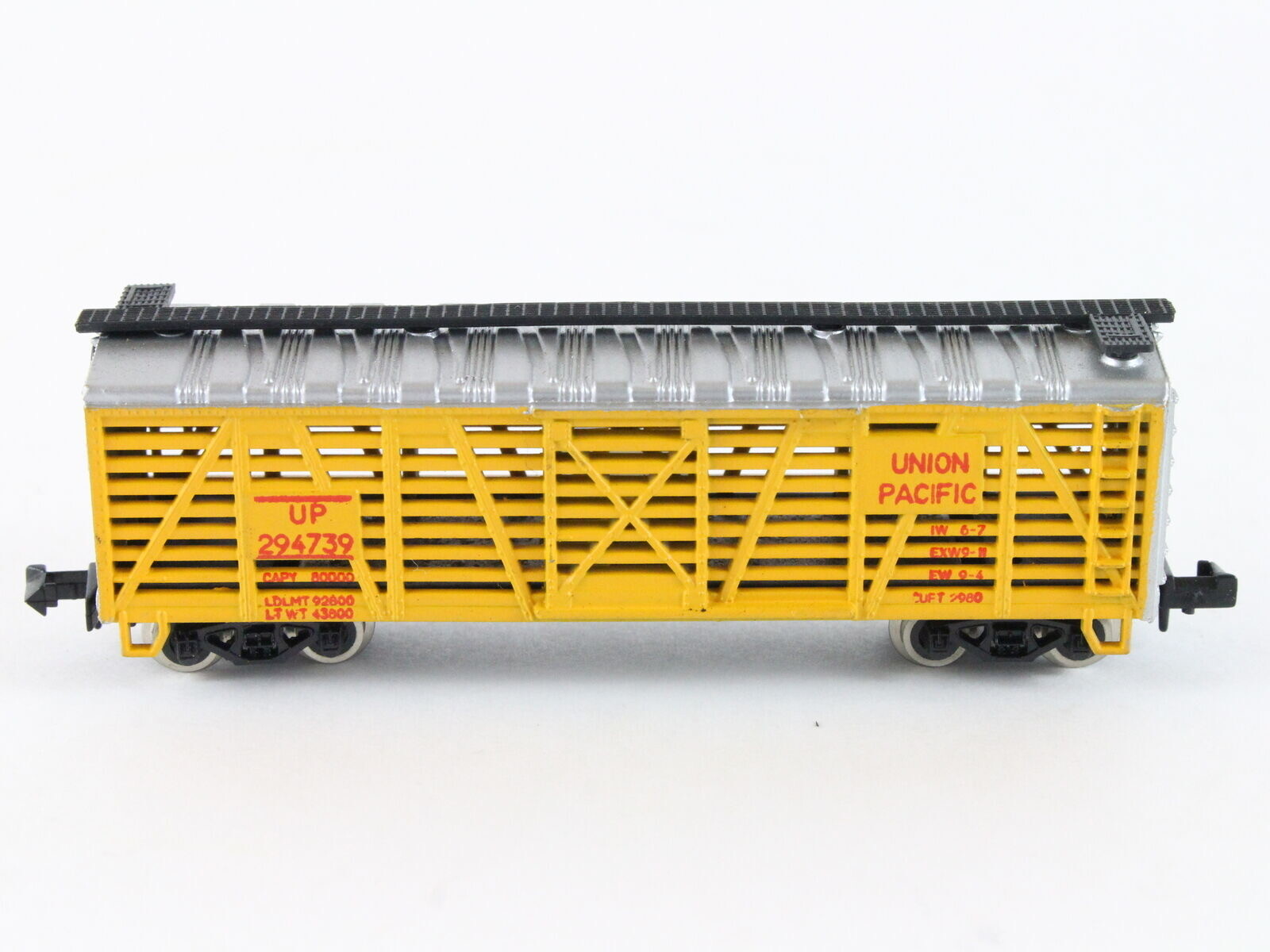 Union Pacific UP 294739 Stock Cattle Car N Scale Life-like Model Train