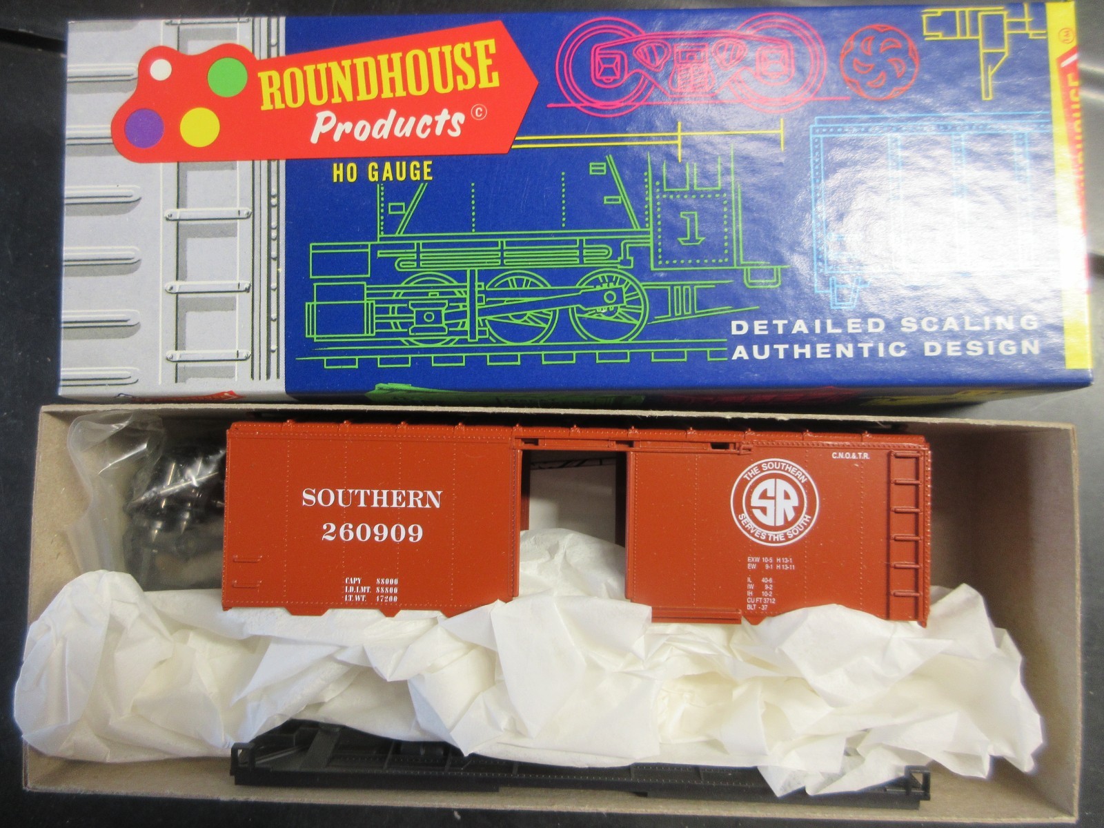 ROUNDHOUSE ho SOUTHERN 40′ AAR BOXCAR pn7775 vintage
