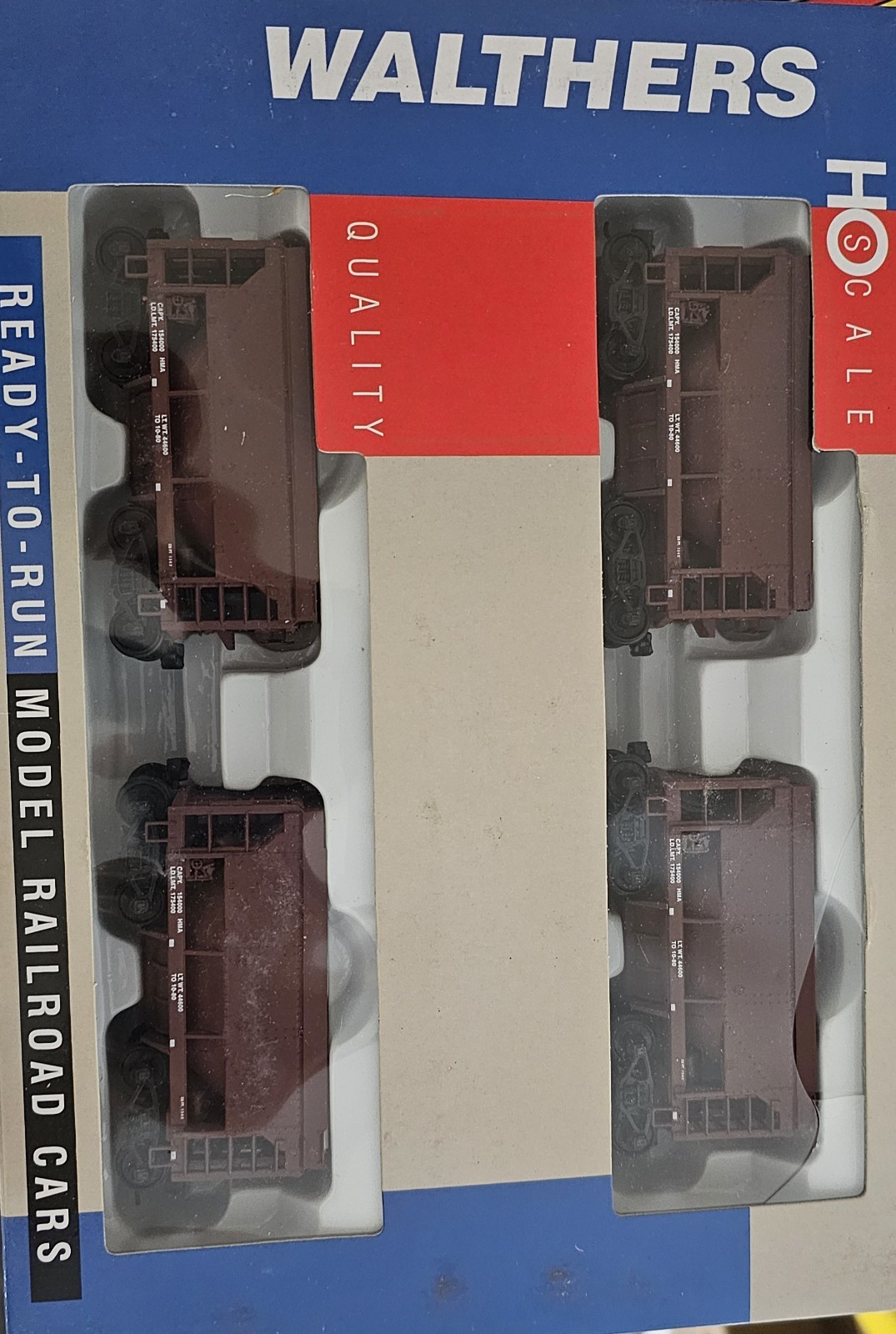 Walthers Gold Line™ HO Scale Taconite Ore Car 4-Pack Item #932-4508
