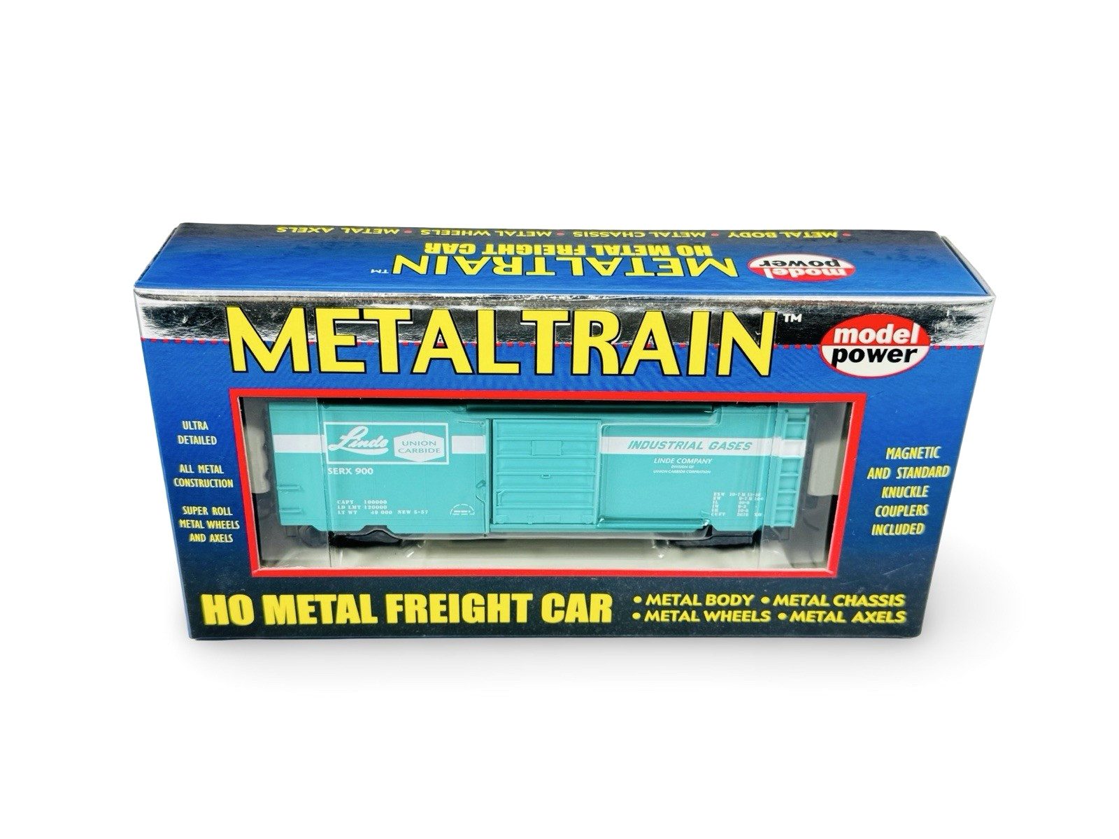 Model Power HO METAL TRAIN Linde Union Carbide (#900) 40′ Metal Box