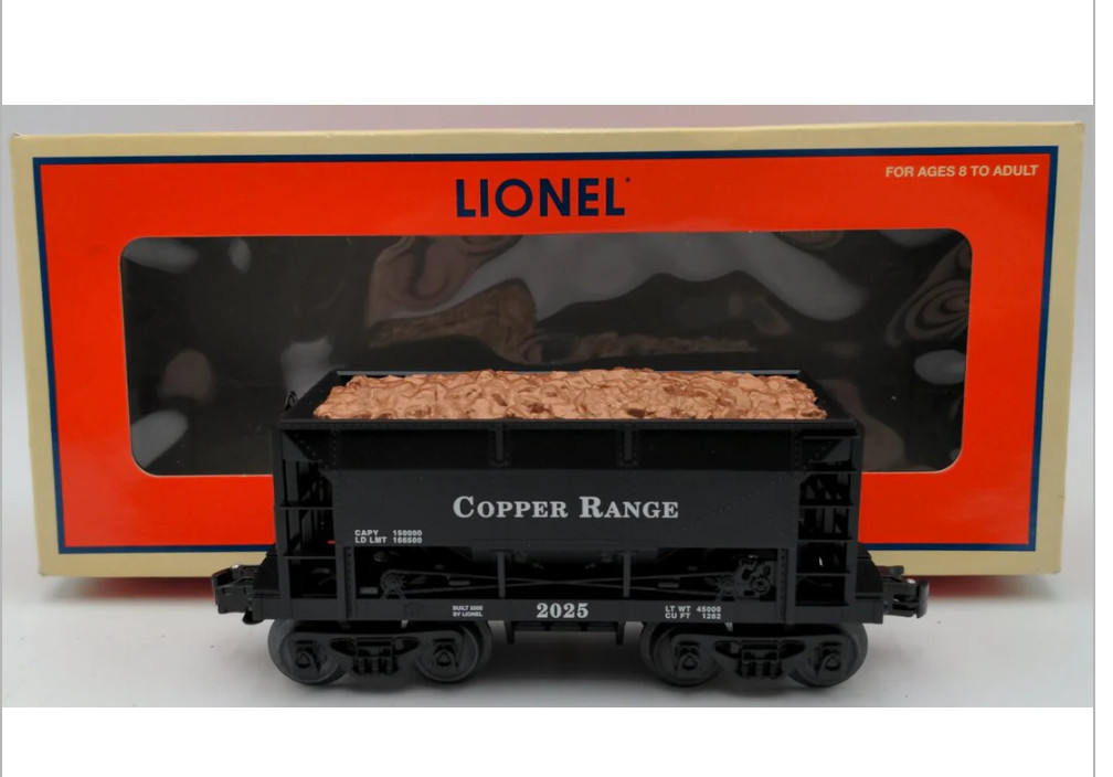 NEW IN BOX! LIONEL 6-16484 COPPER RANGE ORE CAR — 2004