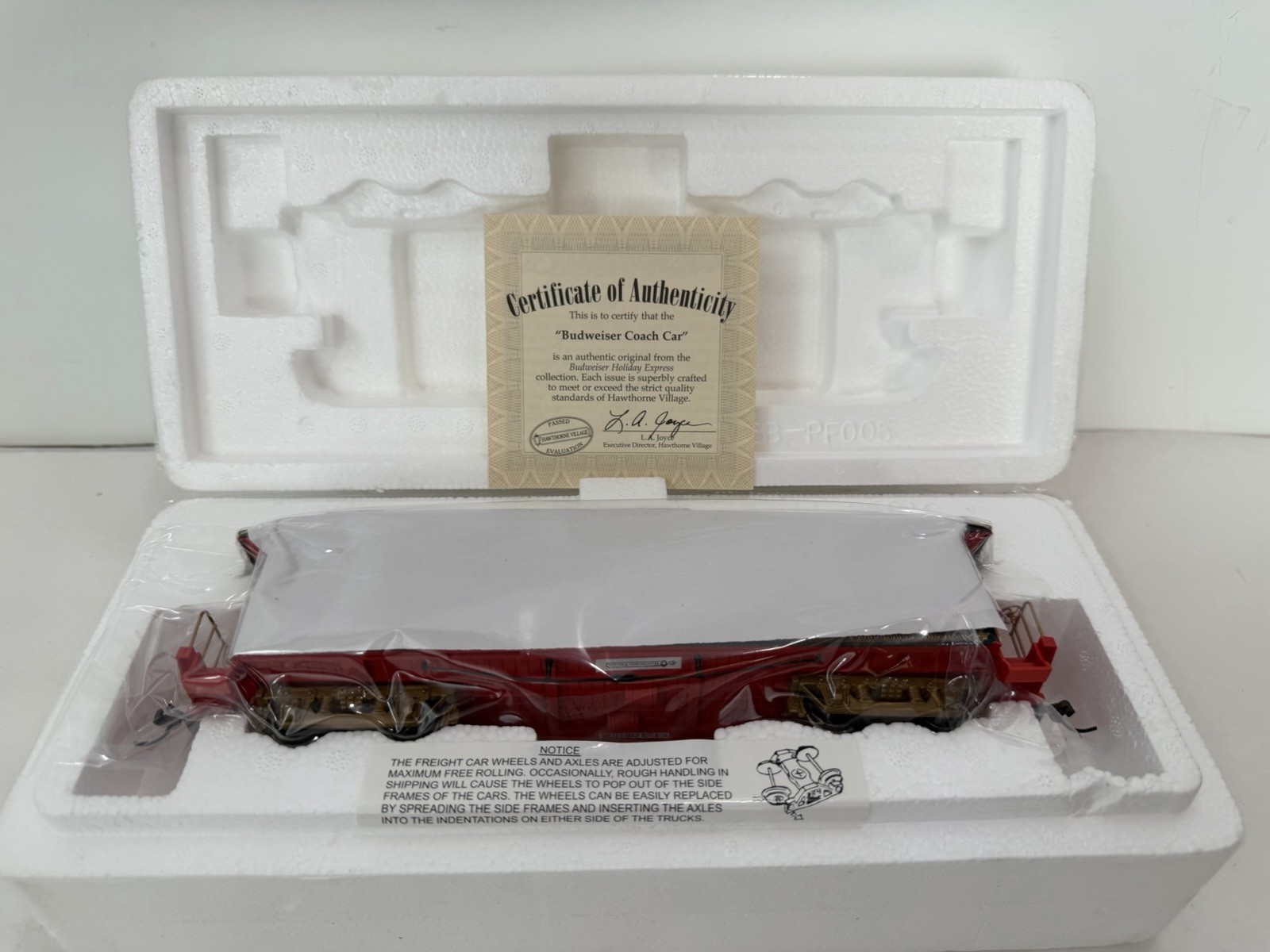 VTG Hawthorne Village Budweiser Holiday Express – Clydesdales Box Car