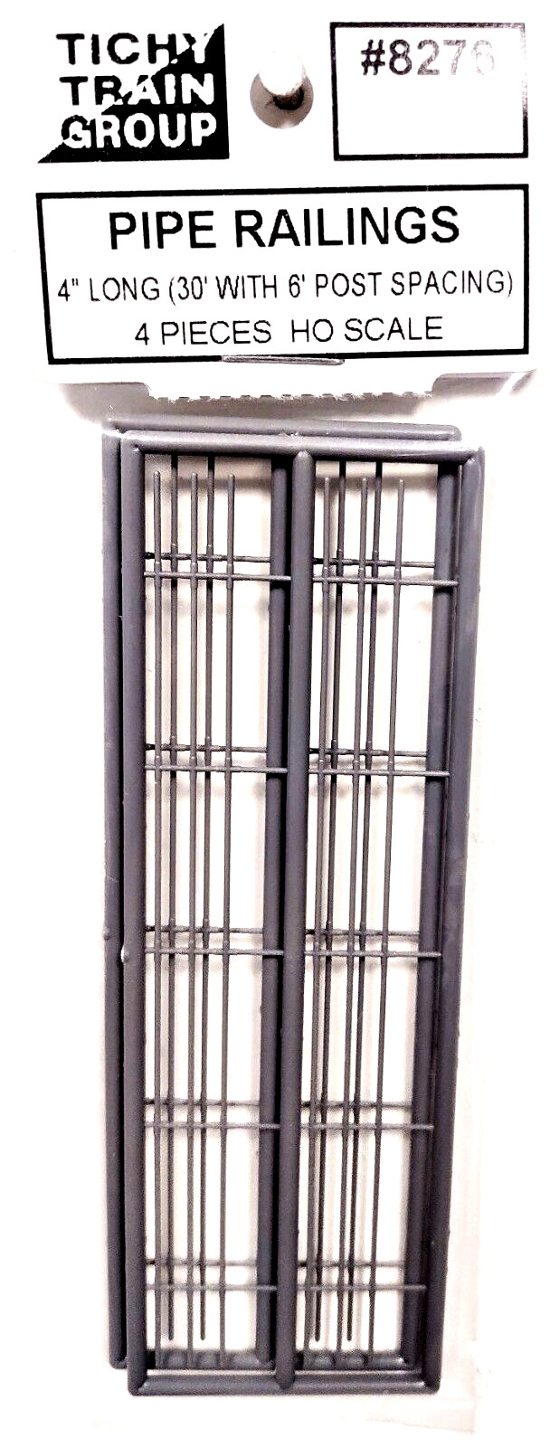 HO Scale Tichy Train 8276 3-Rail Pipe Railing