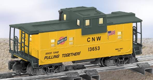 American Flyer 6-48741 S Chicago & North Western Extended Vision Caboose #13653