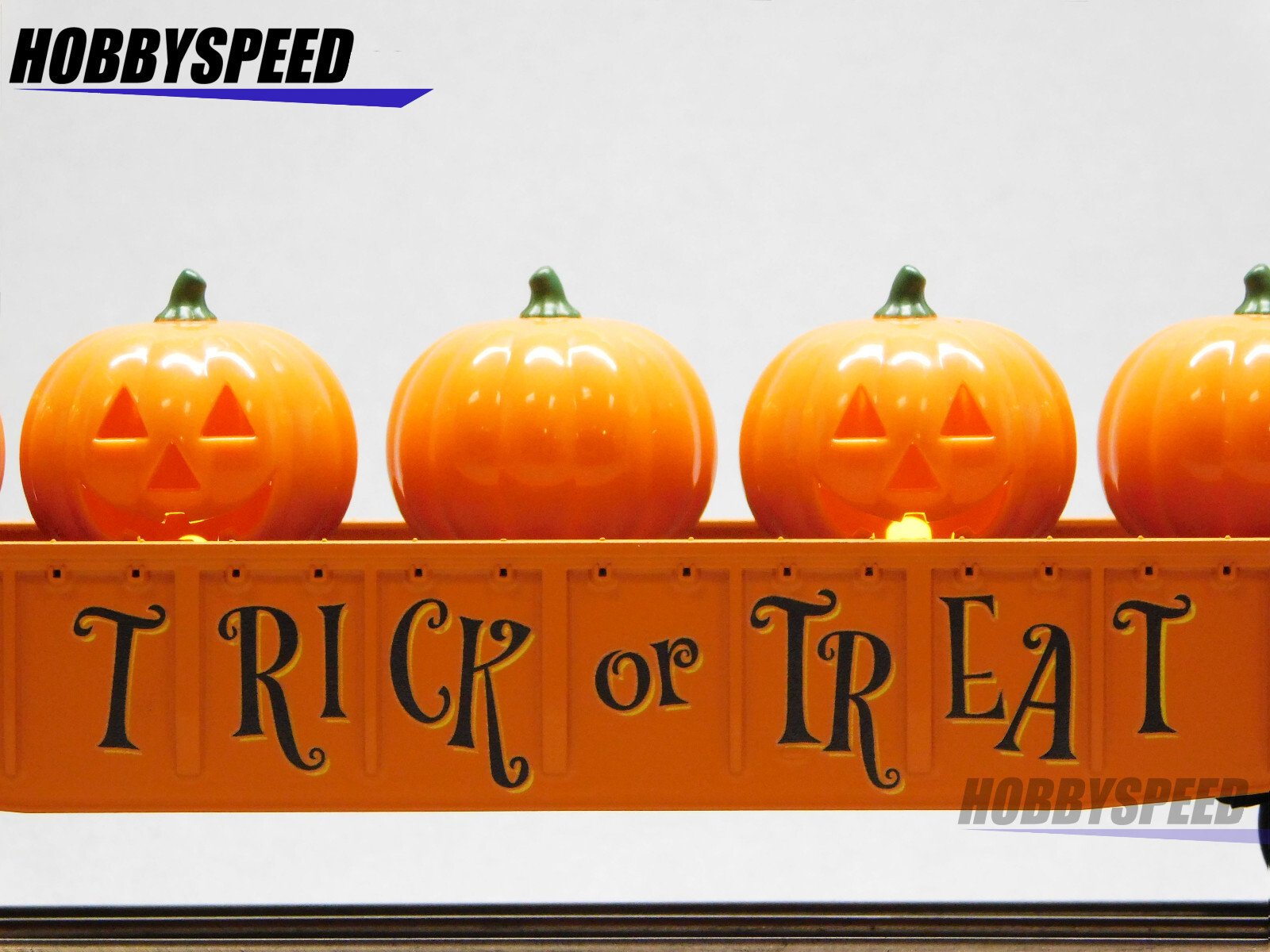 MTH RAILKING HALLOWEEN GONDOLA CAR W/FLICKERING JACK O LANTERNS 30-72244 NEW
