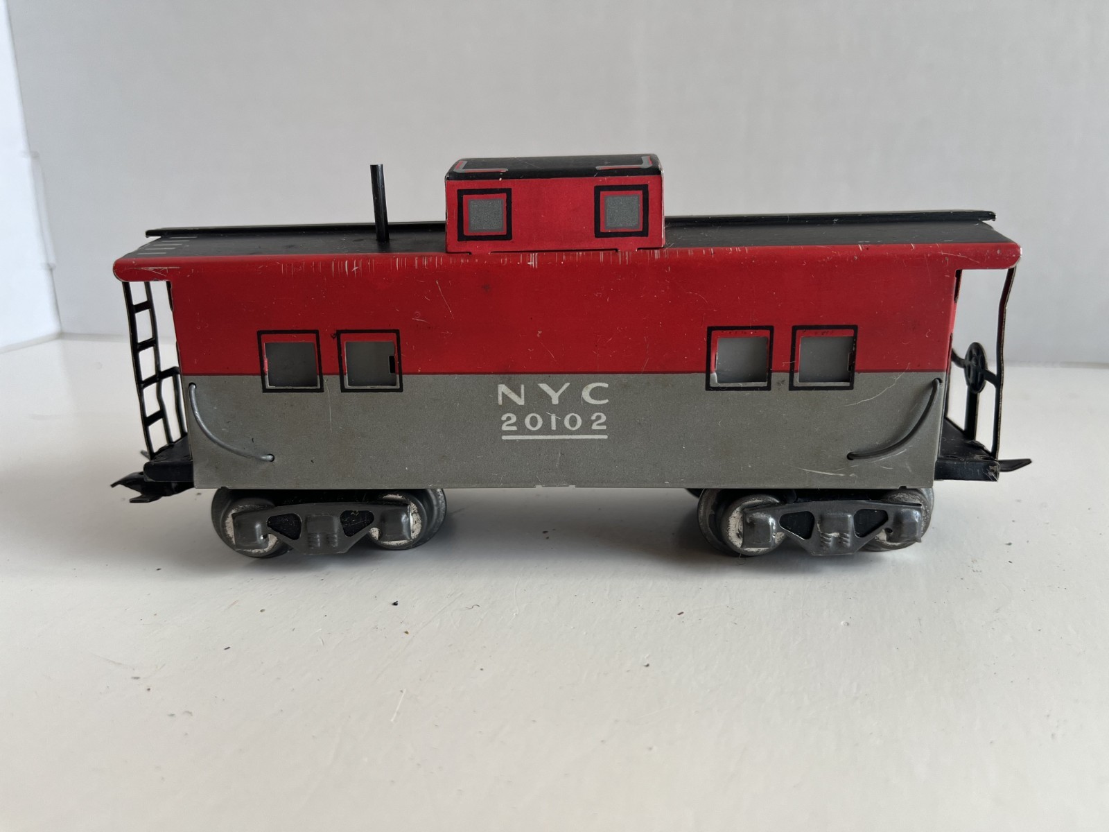 MARX – O Gauge – New York Central -Pressed Steel CABOOSE F – NYC 20102 -Vintage!