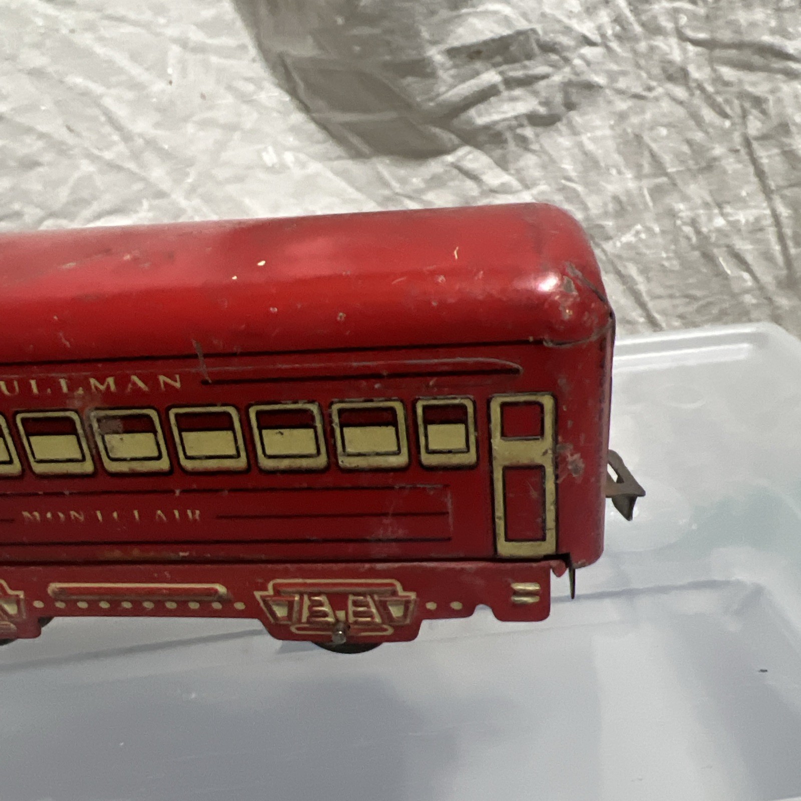 Marx Train Vintage Pullman 6″ Montclair Passenger Coach Red Frame O Gauge #2