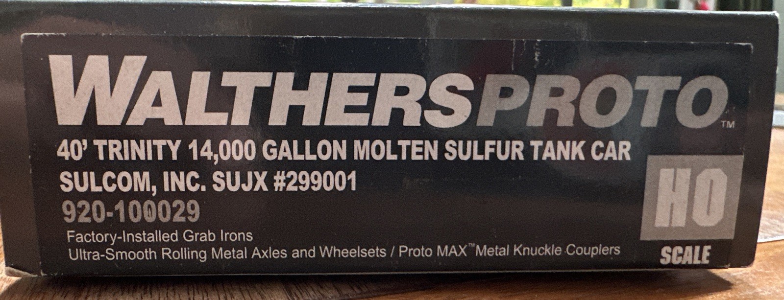 Walthers PROTO 920-100029 40’ Trinity 14000g Molten Sulfur Tank Sulcom 299001 NY