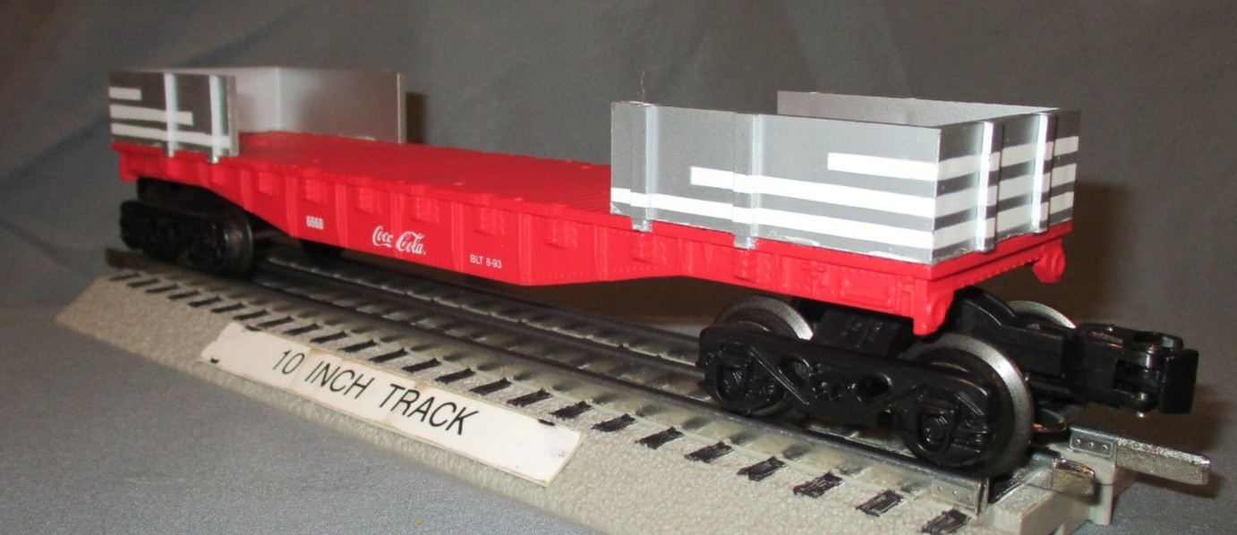 K-Line 6668 Coca-Cola Flatcar with Ends O/027 gauge wks w/ Lionel 1993
