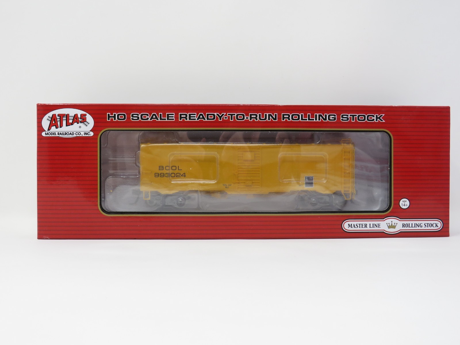 Atlas HO 20007909 British Columbia Railway BCOL #993024 40′ Minibox Box Car