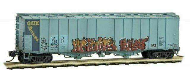 GACX 50′ Airslide Hopper Weathered Graffiti Micro-Trains MTL#098 44 010 N Scale