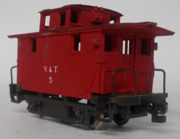 AHM Rivarossi HO Scale #6251 Old Time Wood Caboose V & T Railroad #5