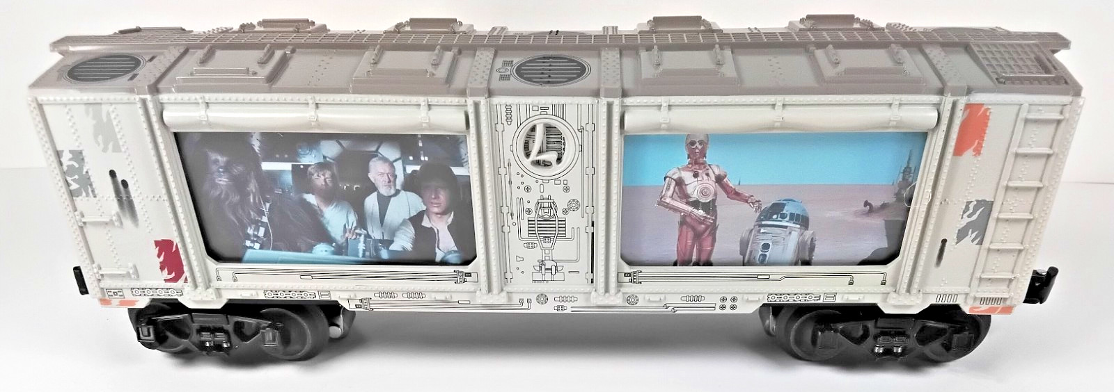 Lionel O Gauge Star Wars Rebel Scenes from “A New Hope” Illuminated Boxcar