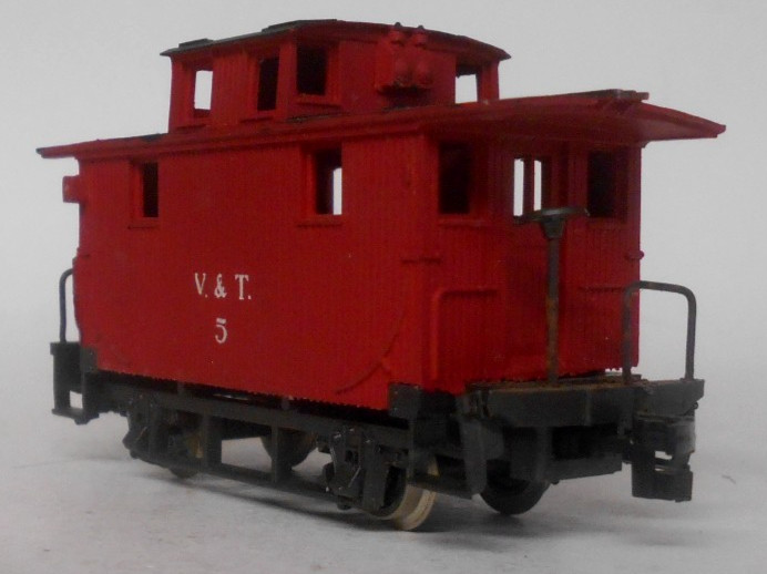 AHM Rivarossi HO Scale #6251 Old Time Wood Caboose V & T Railroad #5