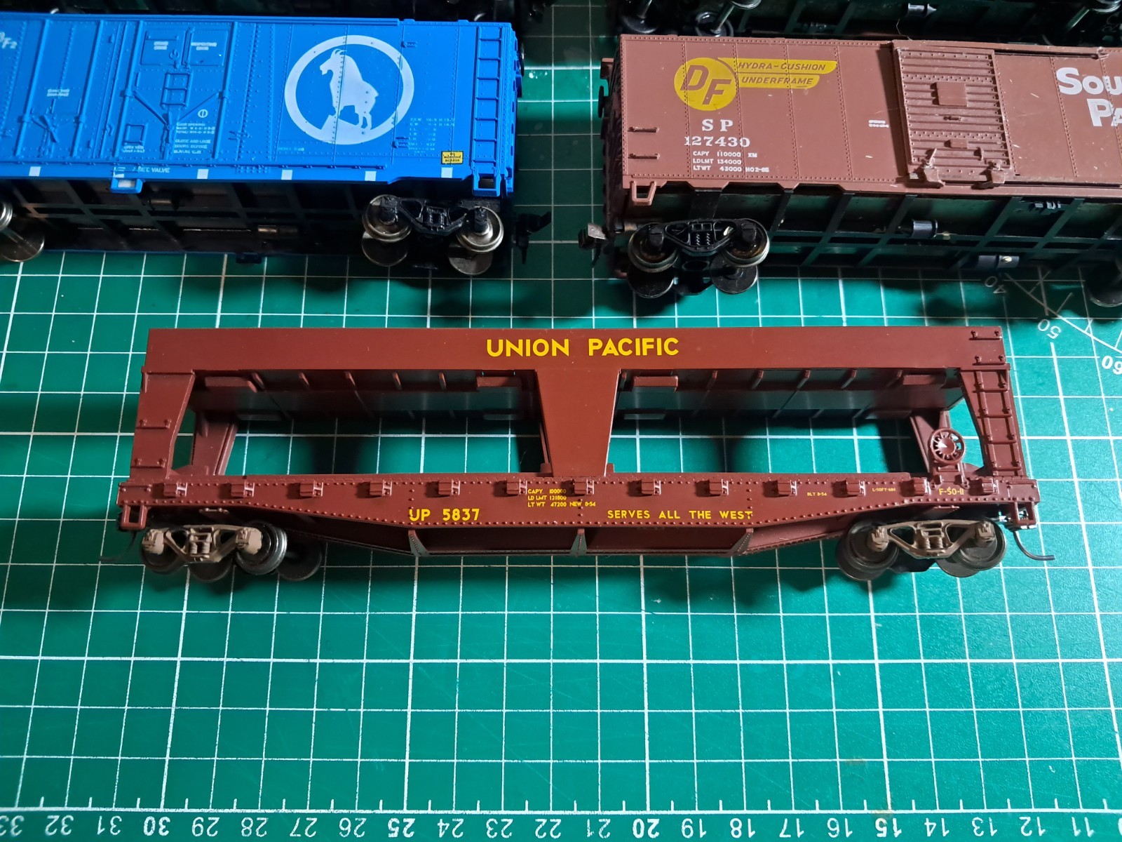 LOT of 5 Athearn Blue Box BB Freight, Box Cars MIX Horn Hook/Knuckle HO Scale
