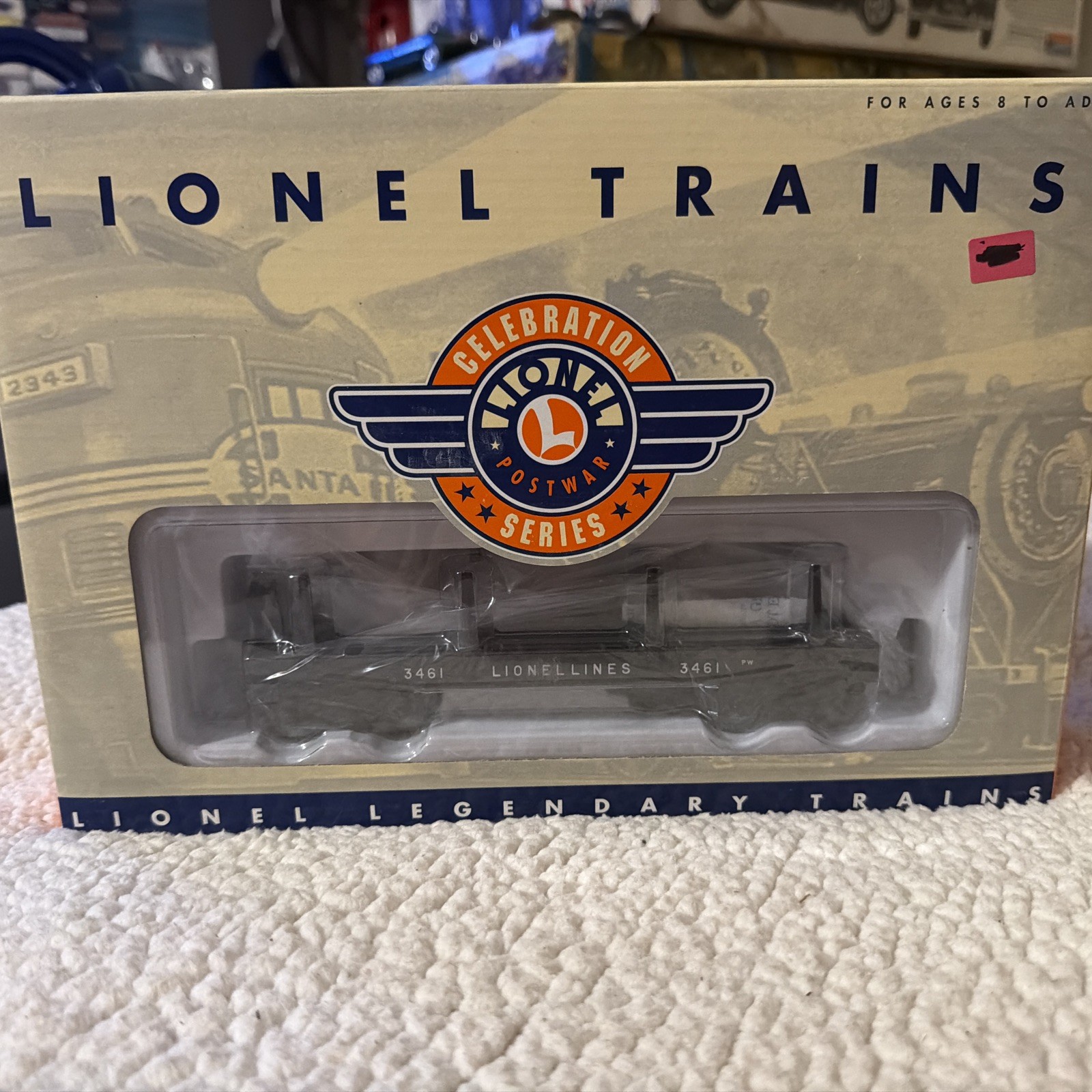 Lionel 6-26760 PWC #3461 OPERATING BLACK LIONEL LINES LOG DUMP CAR New